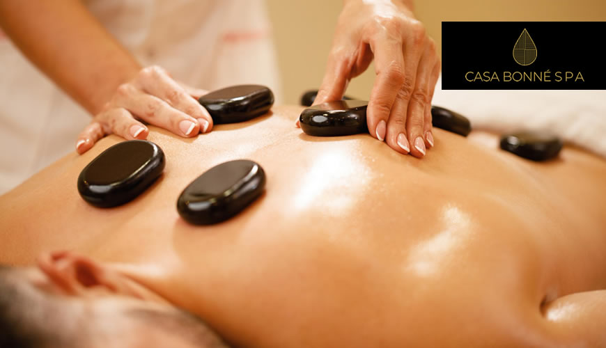 Relájate y Rejuvenece con Nuestro Masaje Relajante con Piedras Calientes en Casa Bonné Spa